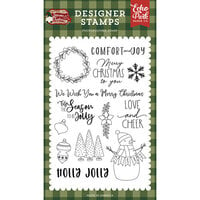 Echo Park - Gnome For Christmas Collection - Clear Photopolymer Stamps - Comfort and Joy