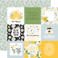 Echo Park - Happy As Can Bee Collection - 12 x 12 Double Sided Paper - 4 x 4 Journaling Cards