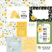 Echo Park - Happy As Can Bee Collection - 12 x 12 Double Sided Paper - Multi Journaling Cards