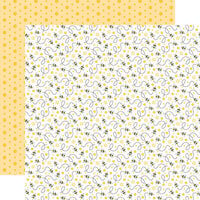 Echo Park - Happy As Can Bee Collection - 12 x 12 Double Sided Paper - Busy Busy Bees