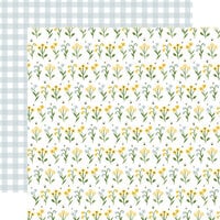 Echo Park - Happy As Can Bee Collection - 12 x 12 Double Sided Paper - Sunny Day Stems