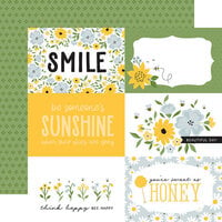 Echo Park - Happy As Can Bee Collection - 12 x 12 Double Sided Paper - 6 x 4 Journaling Cards