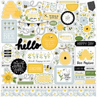 Echo Park - Happy As Can Bee Collection - 12 x 12 Cardstock Stickers - Elements