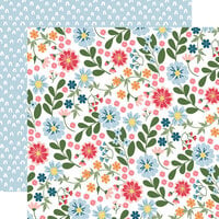 Echo Park - Here Comes The Sun Collection - 12 x 12 Double Sided Paper - Sunny Day Floral