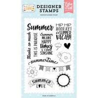 Echo Park - Here Comes The Sun Collection - Clear Photopolymer Stamps - Summer Love