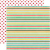 Echo Park - Happy Days Collection - 12 x 12 Double Sided Paper - Stripes