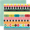 Echo Park - Happy Days Collection - 12 x 12 Double Sided Paper - Borders