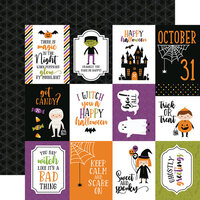 Echo Park - Halloween Magic Collection - 12 x 12 Double Sided Paper - 3 x 4 Journaling Cards