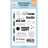 Echo Park - Have A Nice Day Collection - Clear Photopolymer Stamps - Choose Happy