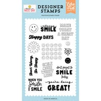 Echo Park - Have A Nice Day Collection - Clear Photopolymer Stamps - Don't Forget To Smile