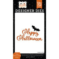 Echo Park - Halloween Party Collection - Designer Dies - Happy Halloween and Bat