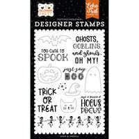 Echo Park - Halloween Party Collection - Clear Photopolymer Stamps - Just Say Boo