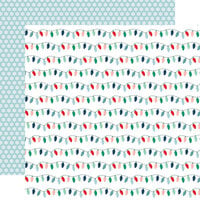 Echo Park - Happy Holidays Collection - 12 x 12 Double Sided Paper - Festive Lights