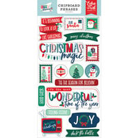 Echo Park - Happy Holidays Collection - Chipboard Embellishments - Phrases