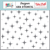 Echo Park - Happy Holidays Collection - 6 x 6 Stencils - Holiday Cheer Sparkle