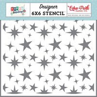 Echo Park - Happy Holidays Collection - 6 x 6 Stencils - What Fun Stars