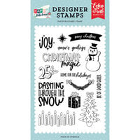 Echo Park - Happy Holidays Collection - Clear Photopolymer Stamps - Dashing Through The Snow