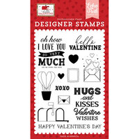 Echo Park - Hello Valentine Collection - Clear Photopolymer Stamps - Hello Valentine