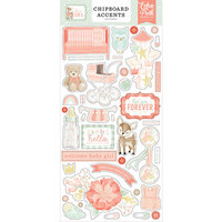 Echo Park - It's A Girl Collection - Chipboard Embellishments - Accents
