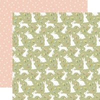 Echo Park - It's Easter Time Collection - 12 x 12 Double Sided Paper - Blissful Bunnies