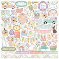 Echo Park - It's Easter Time Collection - 12 x 12 Cardstock Stickers - Elements
