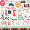 Echo Park - I Heart Crafting Collection - 12 x 12 Cardstock Stickers - Elements
