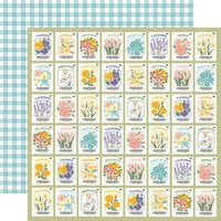 Echo Park - It's Spring Time Collection - 12 x 12 Double Sided Paper - Springtime Seeds