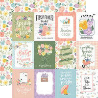 Echo Park - It's Spring Time Collection - 12 x 12 Double Sided Paper - 3 x 4 Journaling Cards