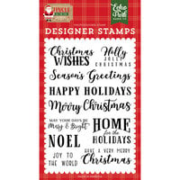 Echo Park - Jingle All The Way Collection - Clear Photopolymer Stamps - Christmas Wishes