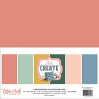 Echo Park - Let's Create Collection - 12 x 12 Paper Pack - Solids