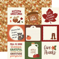 Echo Park - I Love Fall Collection - 12 x 12 Double Sided Paper - 4 x 4 Journaling Cards