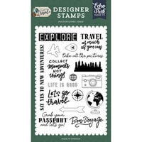 Echo Park - Let's Go Travel Collection - Clear Photopolymer Stamps - Take All The Pictures