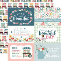 Echo Park - Life Is Beautiful Collection - 12 x 12 Double Sided Paper - 4 x 6 Journaling Cards