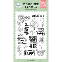 Echo Park - Life Is Beautiful Collection - Clear Photopolymer Stamps - Where Flowers Bloom