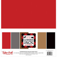 Echo Park - Little Lumberjack Collection - 12 x 12 Paper Pack - Solids