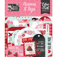 Echo Park - Love Notes Collection - Ephemera - Frames and Tags