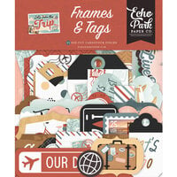 Echo Park - Let's Take The Trip Collection - Ephemera - Frames and Tags