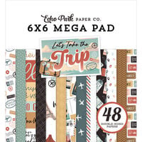Echo Park - Let's Take The Trip Collection - 6 x 6 Mega Paper Pad