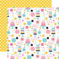 Echo Park - Magical Birthday Girl Collection - 12 x 12 Double Sided Paper - Happy Birthday