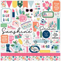 Echo Park - My Best Life Collection - 12 x 12 Cardstock Stickers - Elements