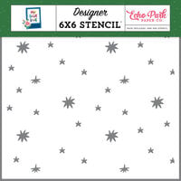 Echo Park - My Best Life Collection - 6 x 6 Stencils - Lucky Stars