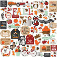 Echo Park - My Favorite Fall Collection - 12 x 12 Cardstock Stickers - Elements