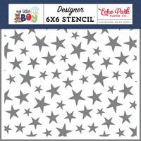 Echo Park - My Little Boy Collection - 6 x 6 Stencils - You Shine Stars