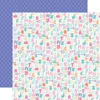 Echo Park - My Little Girl Collection - 12 x 12 Double Sided Paper - My ABC's