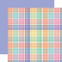 Echo Park - My Little Girl Collection - 12 x 12 Double Sided Paper - Pretty Girl Plaid