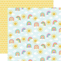 Echo Park - My Little Girl Collection - 12 x 12 Double Sided Paper - Sunshine And Rainbows