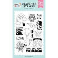 Echo Park - My Little Girl Collection - Clear Photopolymer Stamps - Beautiful And Kind