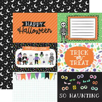 Echo Park - Monster Mash Collection - 12 x 12 Double Sided Paper - 4 x 6 Journaling Cards