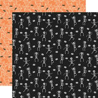 Echo Park - Monster Mash Collection - 12 x 12 Double Sided Paper - Spooky Scary Skeletons