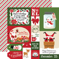 Echo Park - The Magic of Christmas Collection - 12 x 12 Double Sided Paper - Multi Journaling Cards